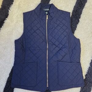 Ralph Lauren Blue Quilted Vest
